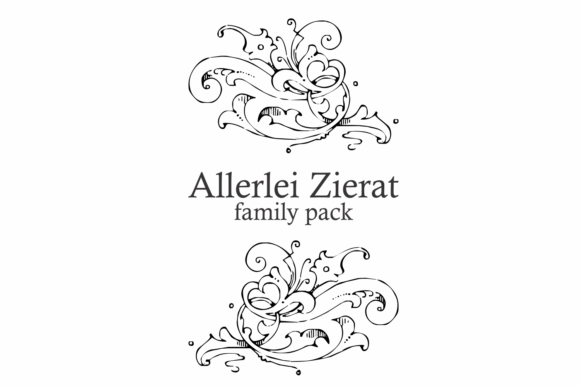 Allerlei Zierat Font Family: A Timeless Typeface for Crafters