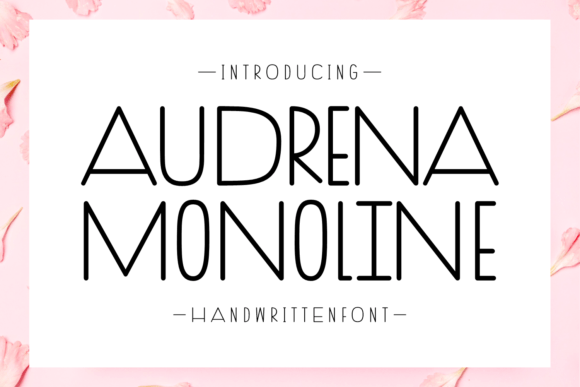 Audrena Monoline: A Handwritten Font That Elevates Branding