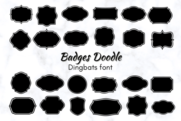 Badges Doodle: A Playful Typeface for Digital Branding