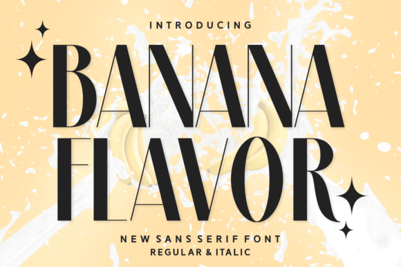 Banana Flavor Font: A Simple Typography Choice with Big Brand Impact