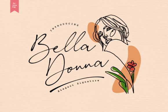 Bella Donna Font: A Handwritten Typeface for Editorial Elegance