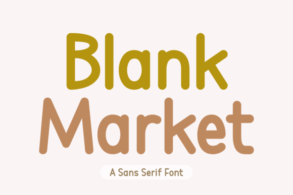 Blank Market: A Suave Typeface for Digital Design
