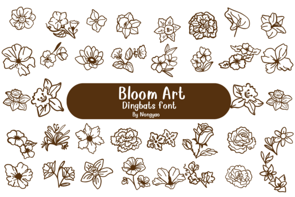 Bloom Art: A Typeface That Blossoms on the Web