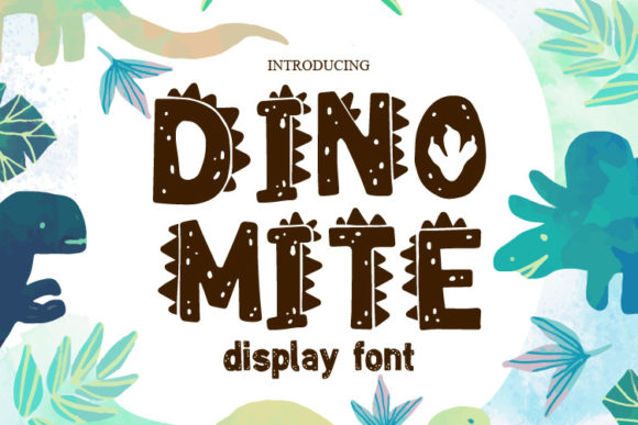 Dinomite Font: Dino-Inspired Typography for Digital Design