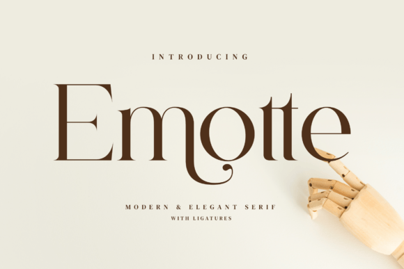 Emotte: A Stylish Typeface for Stronger Branding