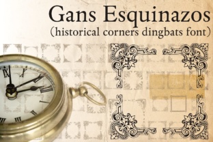 Gans Esquinazos: A Decorative Typeface for Editorial Elegance