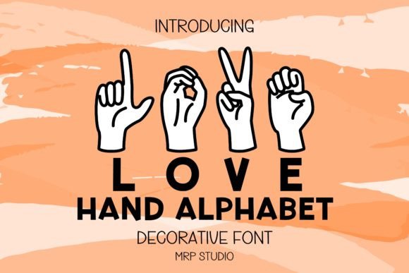 Hand Alphabet Font: A Decorative Typeface for Business Branding