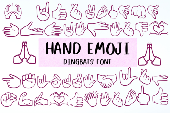 Hand Emoji: A Playful Typeface for Visual Branding