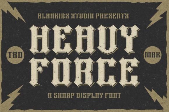 Heavy Force Font: A Bold Typeface for Web Designers