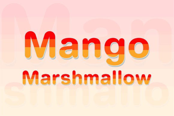 Mango Marshmallow: A Color Font That Feels Like a Tropical Sunset