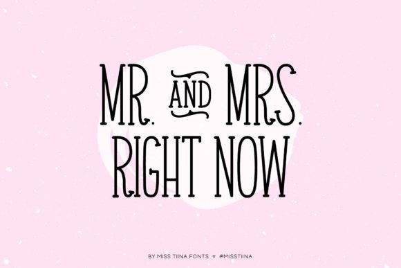 Mr. Mrs. Right Now Font for Web Design