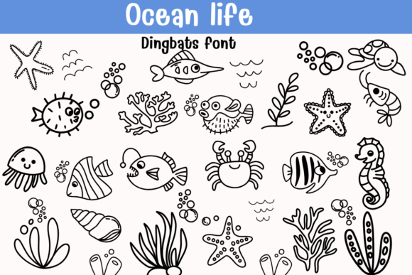 Ocean Life Font: A Calm and Creative Typeface for Editorial Design