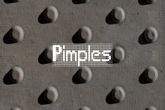 Pimples Font: A Pixel-Driven Display Typeface for Digital Design
