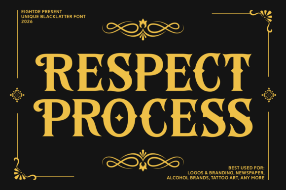 Respect Process: A Bold Typeface for Editorial Design
