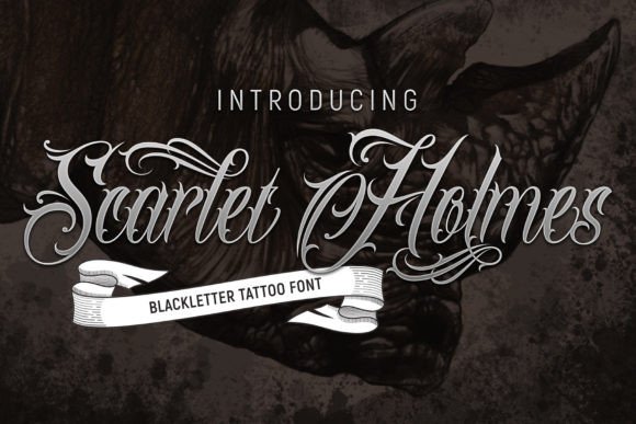 Scarlet Holmes: A Premium Blackletter Font for Editorial Design