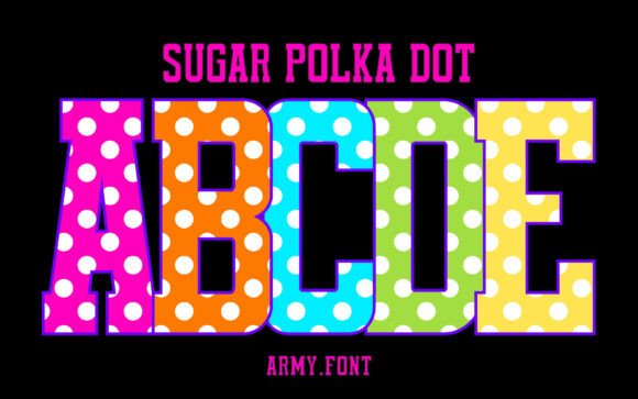 Sugar Polka Dot Font: A Playful Typeface for Editorial Design