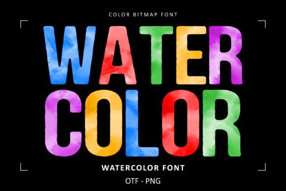Watercolor Collection: A Playful Typeface for Creative Projects