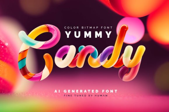 Yummy Candy: A Playful Typeface for Creative Projects