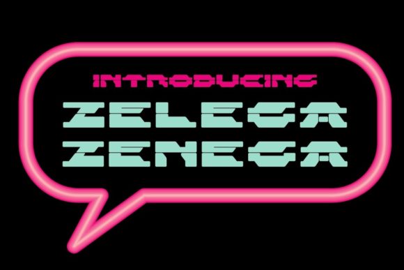 Zelega Zenega: A Futuristic Typeface for Editorial Design